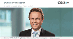 Desktop Screenshot of hans-peter-friedrich.de